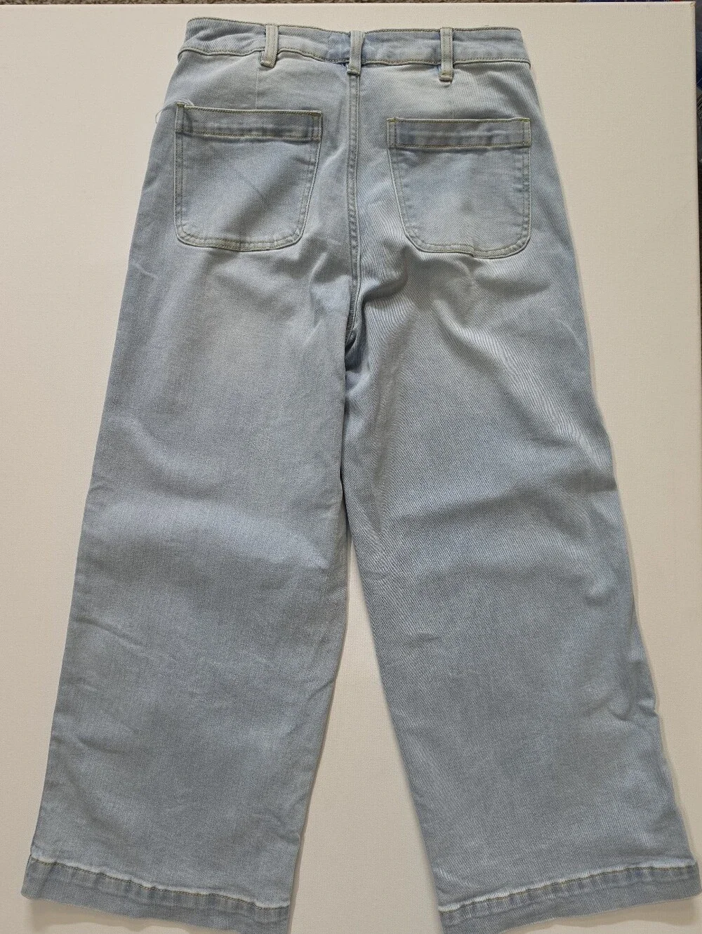Oat New York Wide Leg Jeans Womens 2 Light Wash Wide Leg High Rise 90s‎ Style